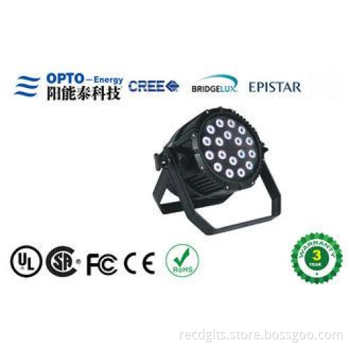 IP65 Led Par Stage Lights DMX 512 200W 18pcs 4 in 1 for DJ